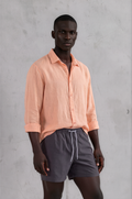 LINEN shirt unissex PEACH