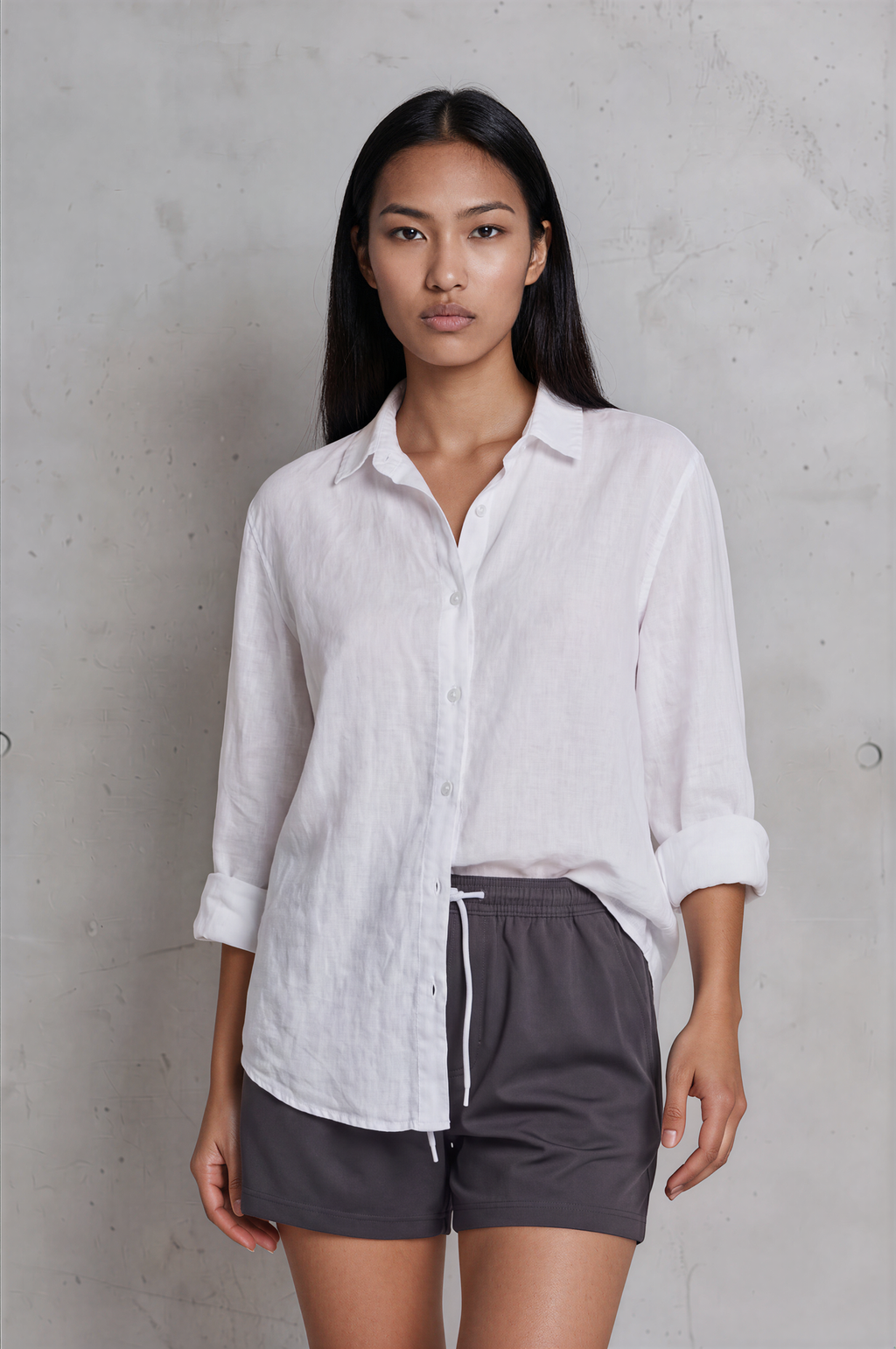LINEN shirt unissex WHITE