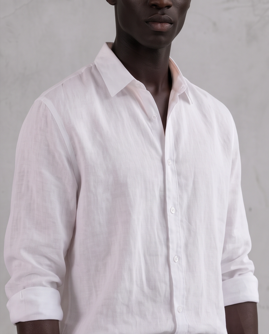 LINEN shirt unissex WHITE